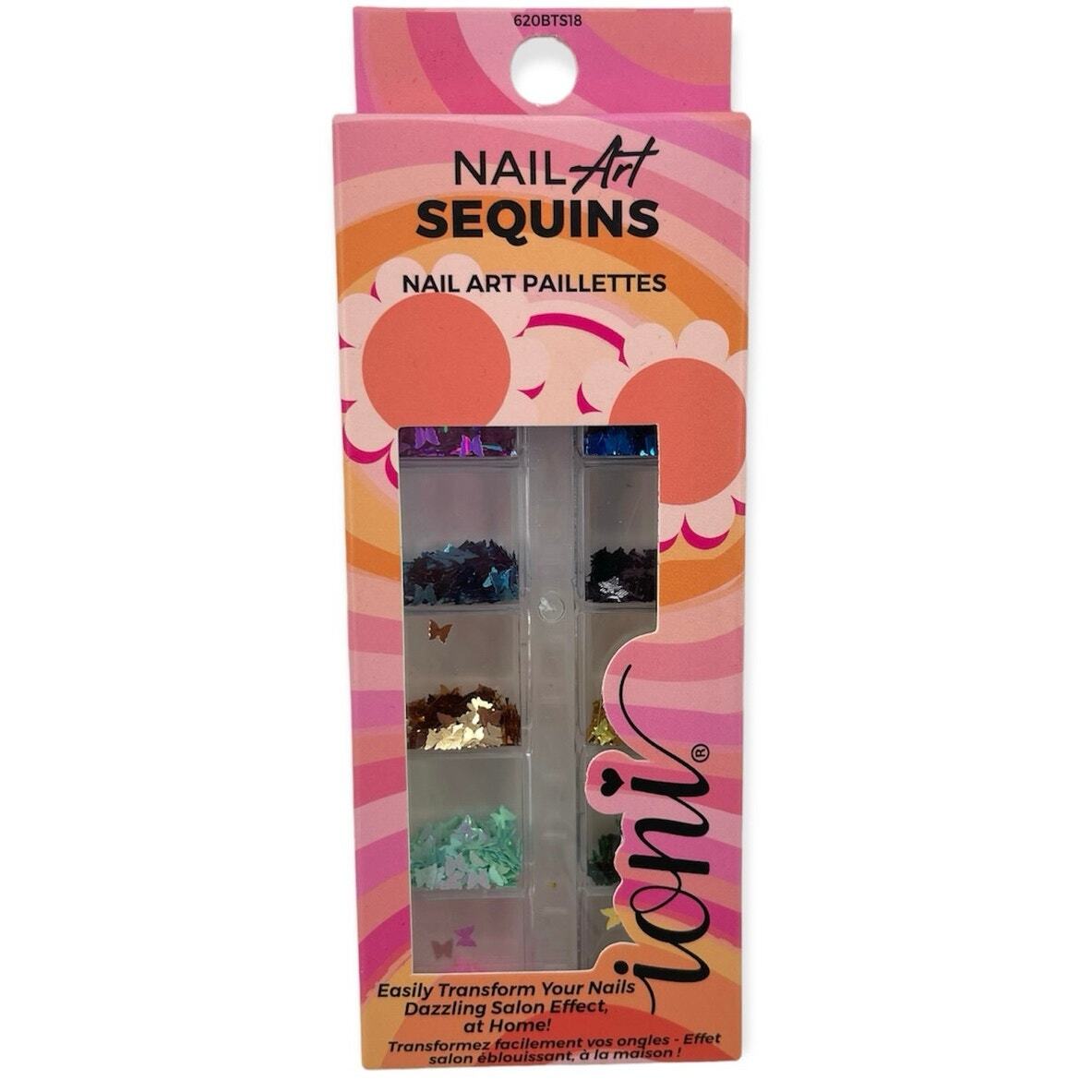 Ioni Multicolor Butterfly Attraction Nail Art Sequins