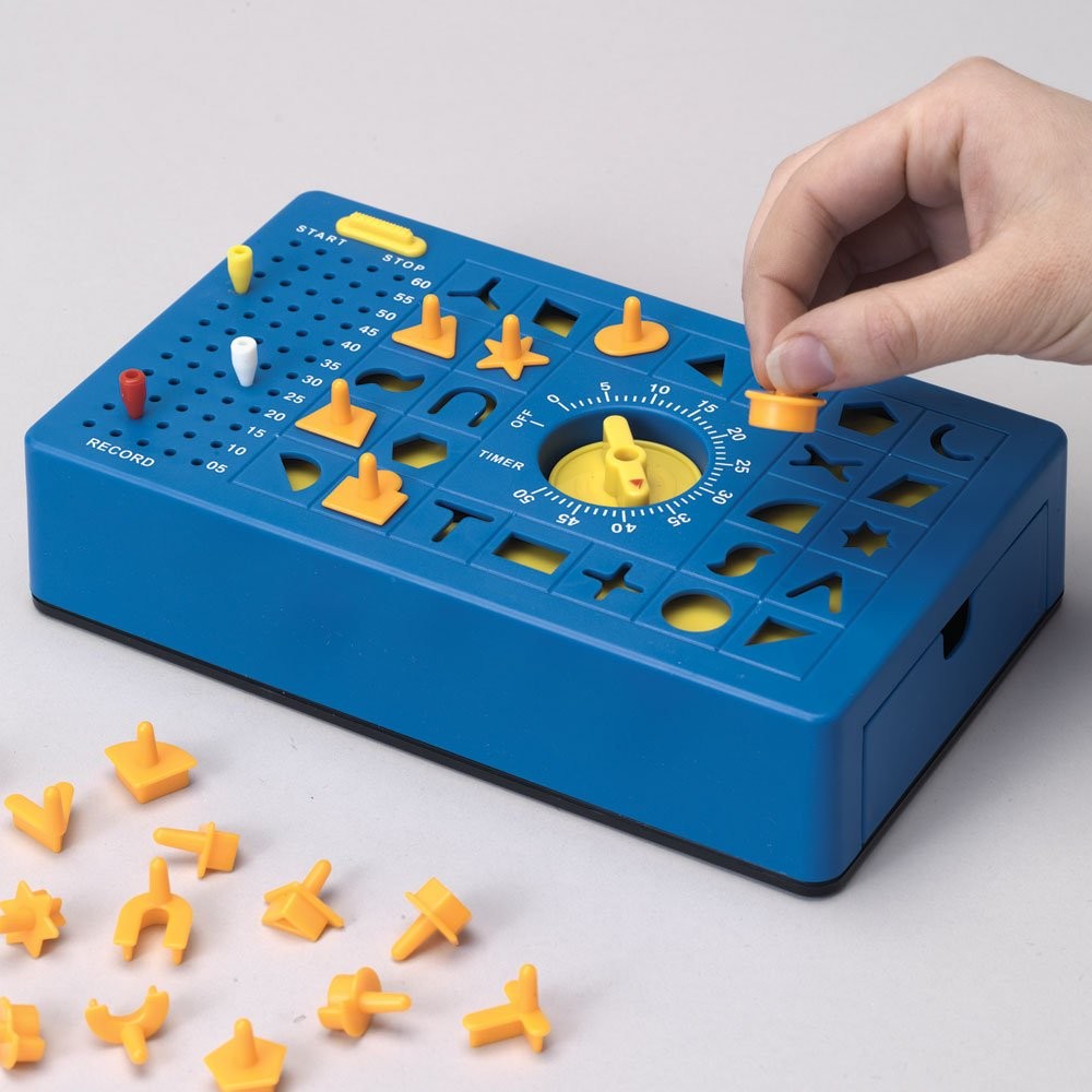 TimeShock Retro Timed Fun Board Game with Timer and Pop-up 9″ x 5″ x 2″, Blue