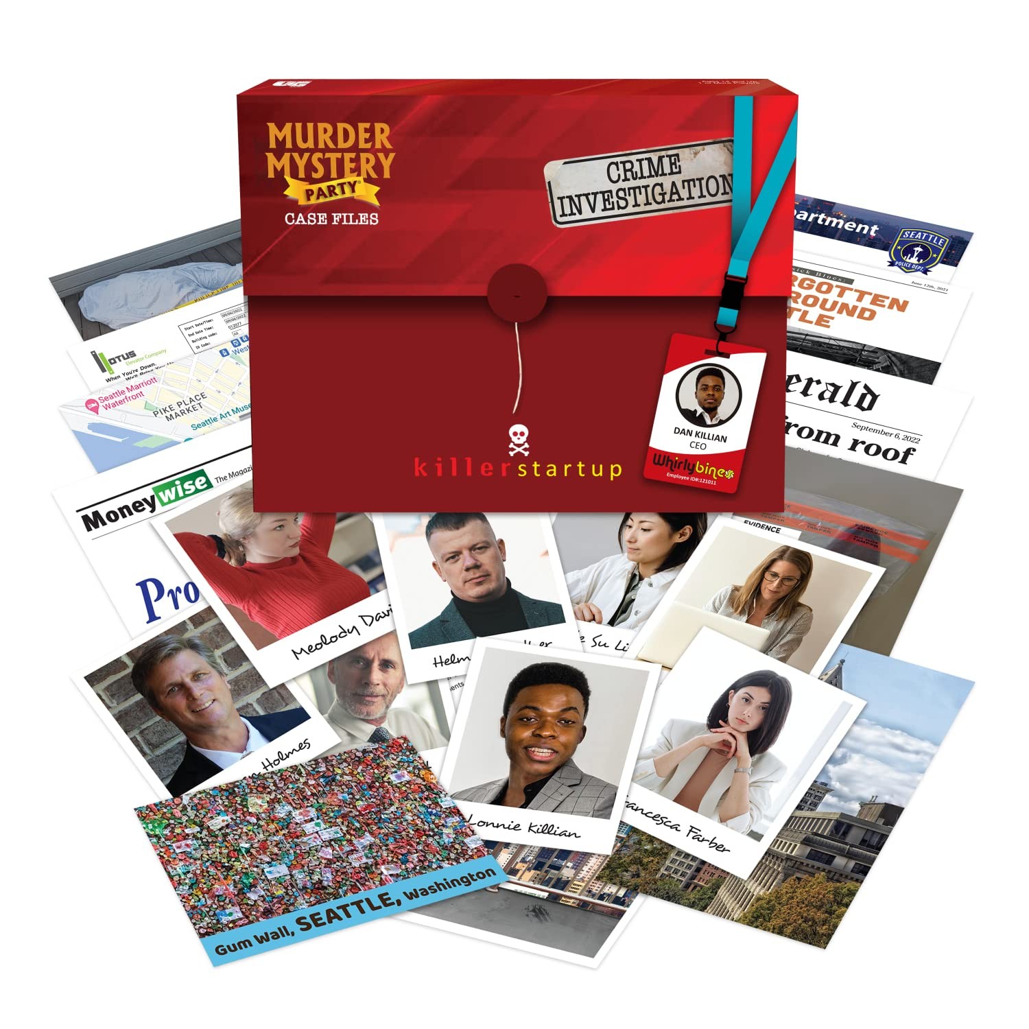 Murder Mystery Party Case Files: Killer 13 x 18.5 x 9 cm, Startup