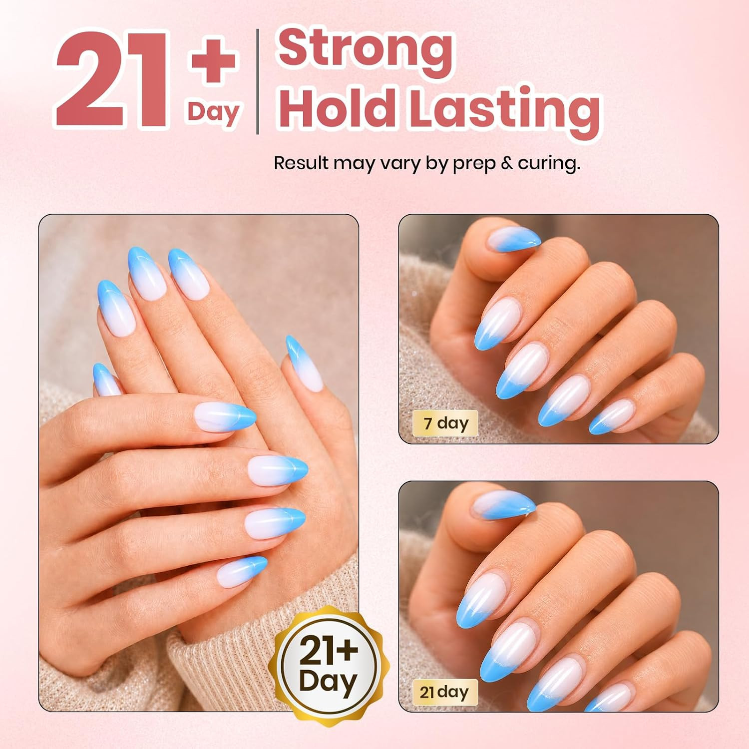 Beetles 2Pcs*20G Super Strong Nail Tip Glue Gel, No Wipe UV LED Cured | Hands-Fr