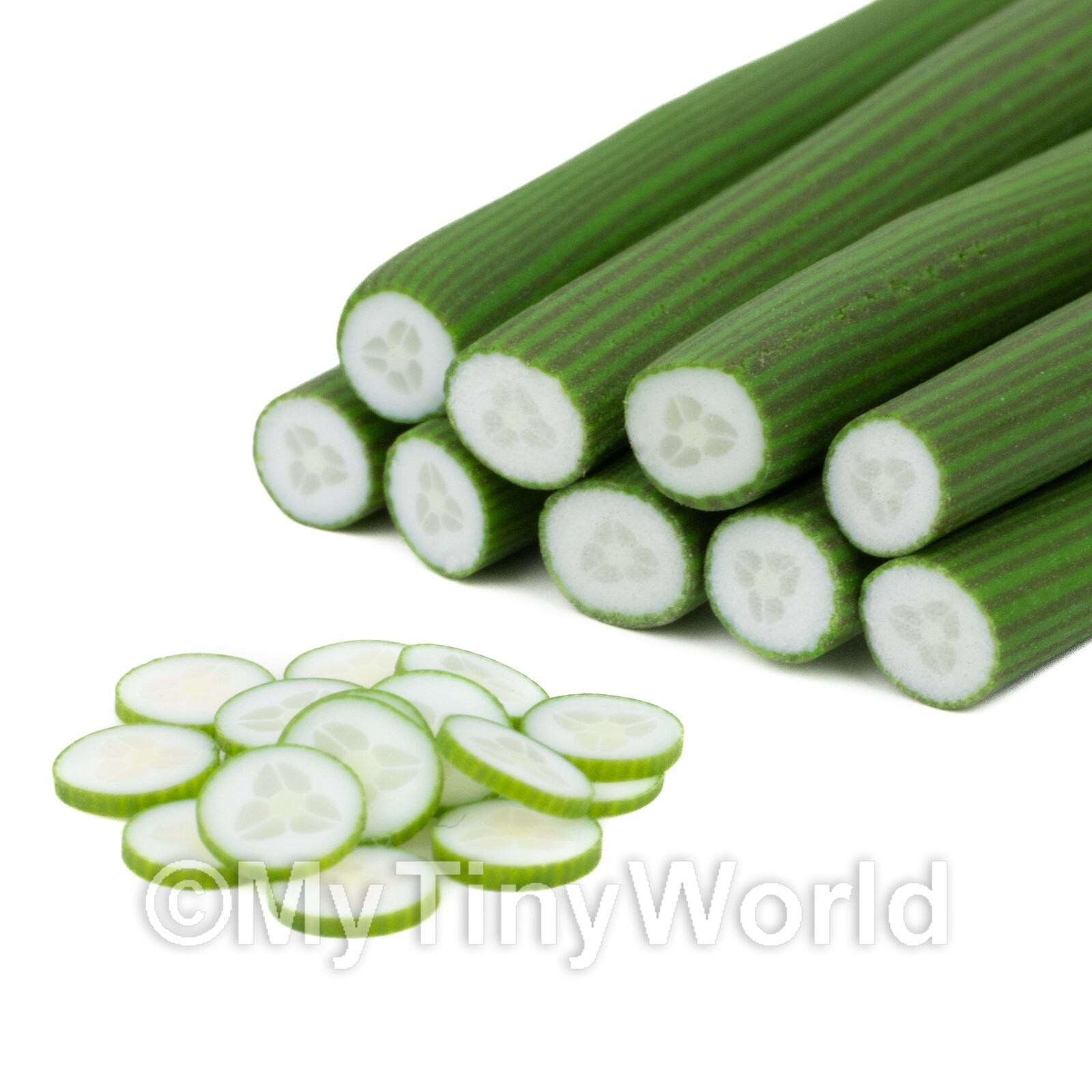 Handmade Cucumber Nail Art Cane