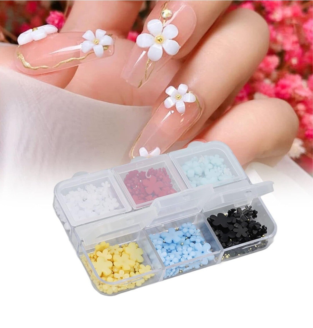 3D Flower Nail Art Charms for Women Girls Nail Art Decorations, Acrylics