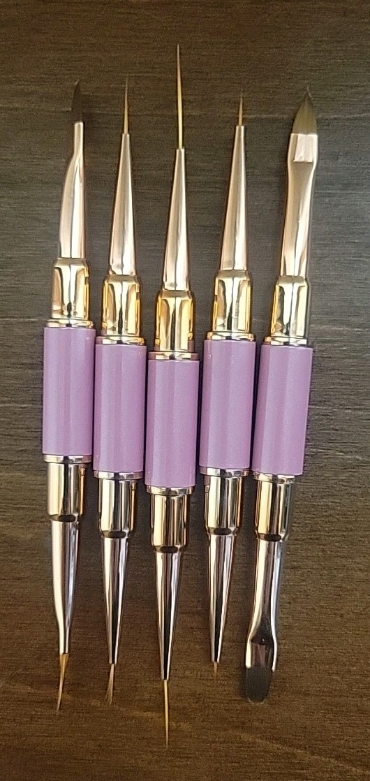5 Piece Nail Art Brush Set