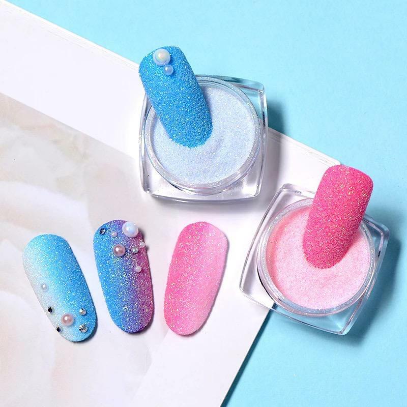 17 Colours Mermaid Nail Glitter Powder Sugar Neon Iridescent Aurora Mirror