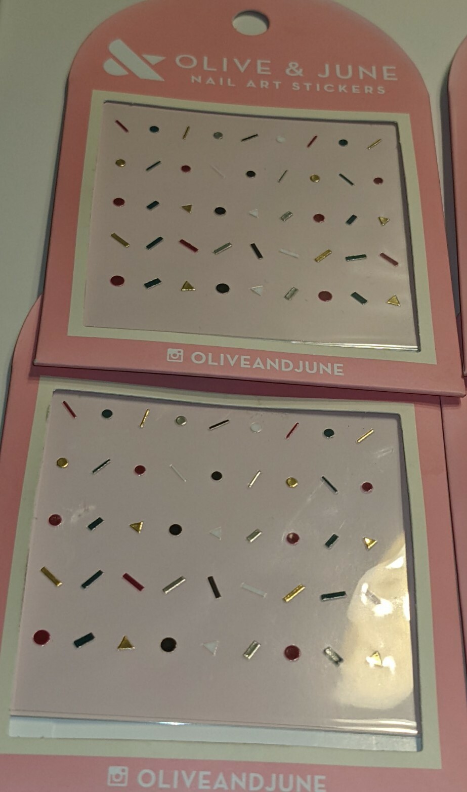 Olive & and June Nail Art Stickers Sprinkles Decals. 4 Pack NEW