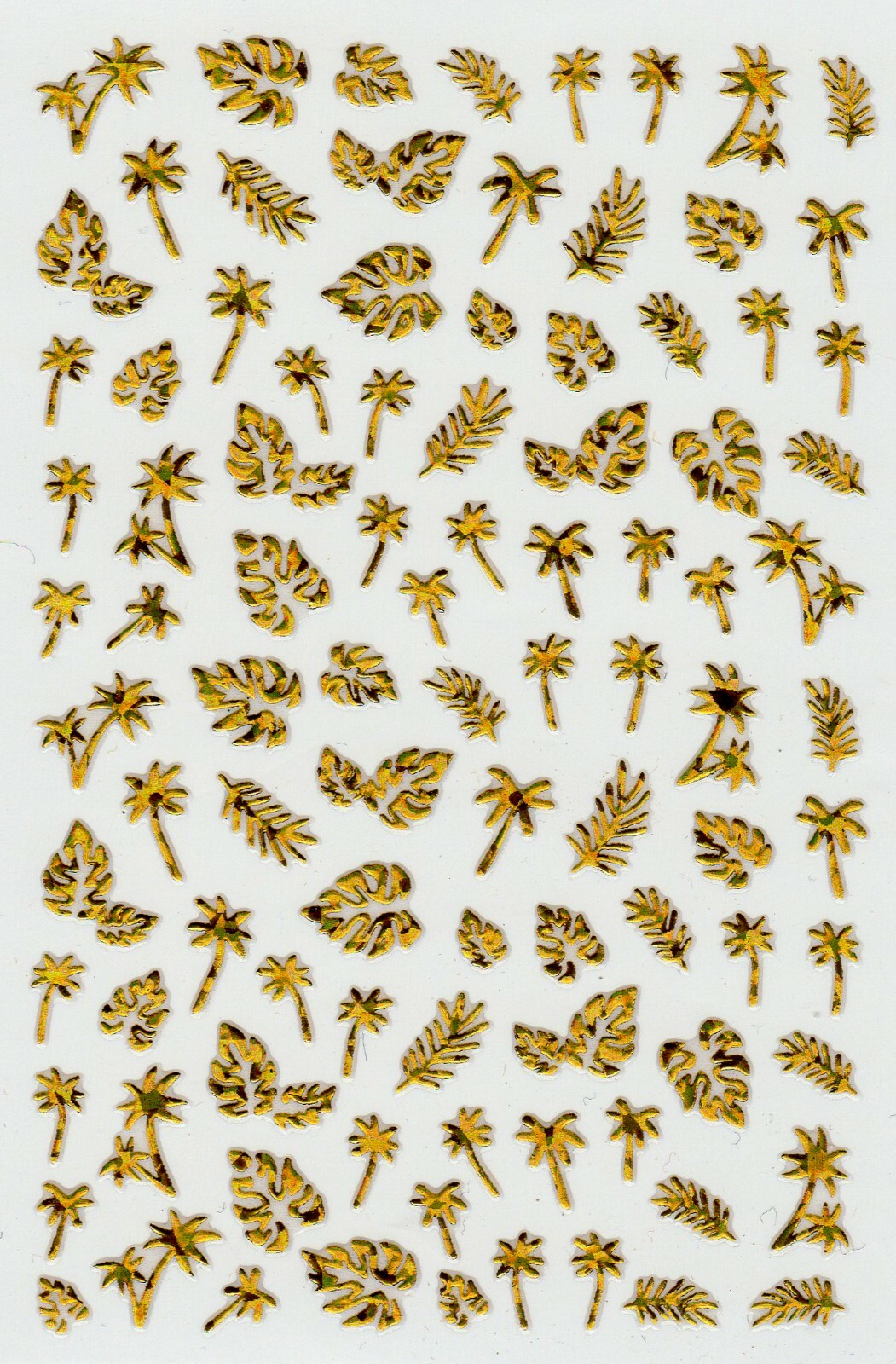 Nail Sticker Gold Self Adhesive Decoration Art Leaves Decals Diy Manicure Tools