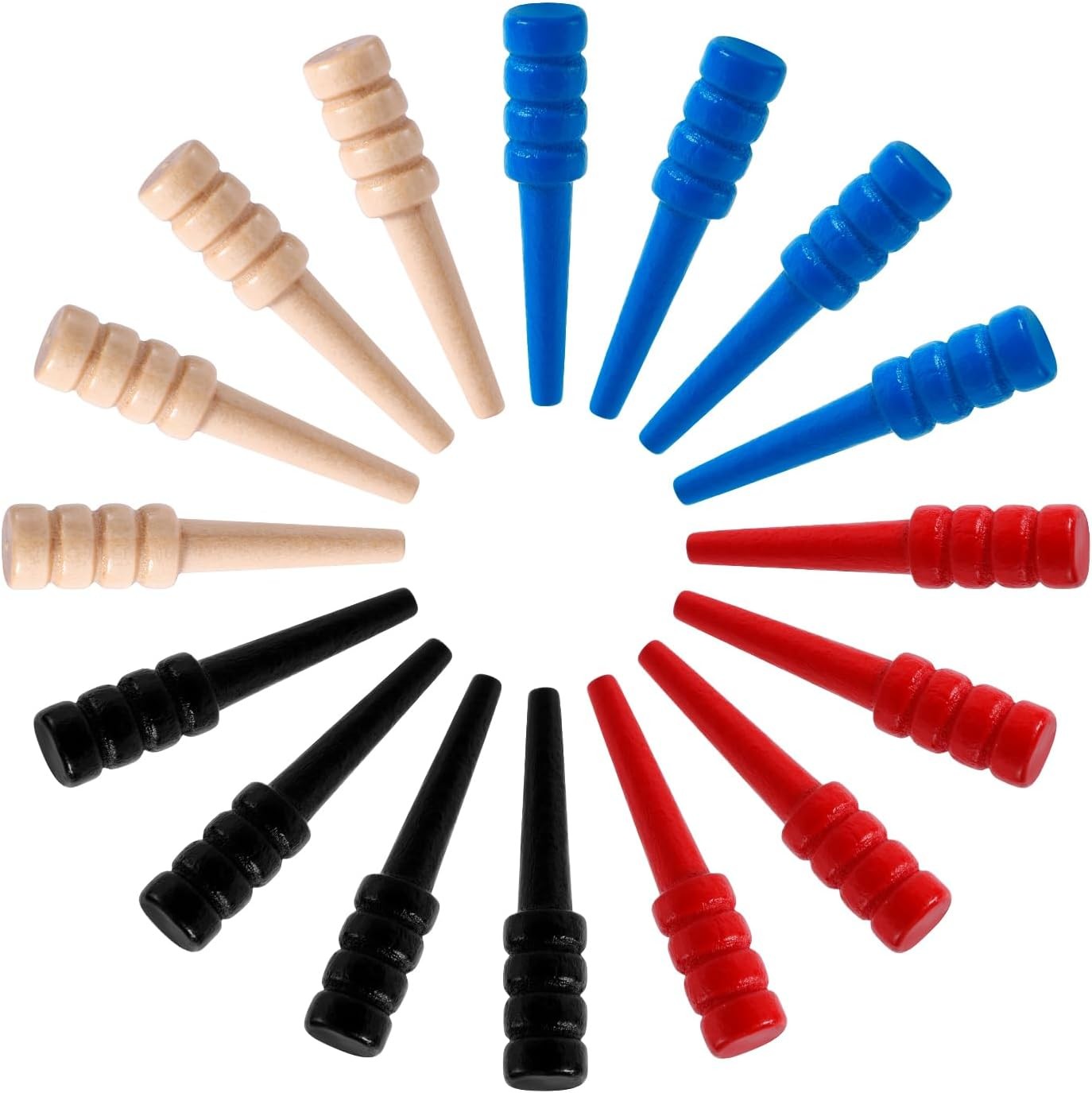 16pcs Cribbage Pegs, Wooden Board Pegs Fit 1/8 Inch Holes Crib Pins…