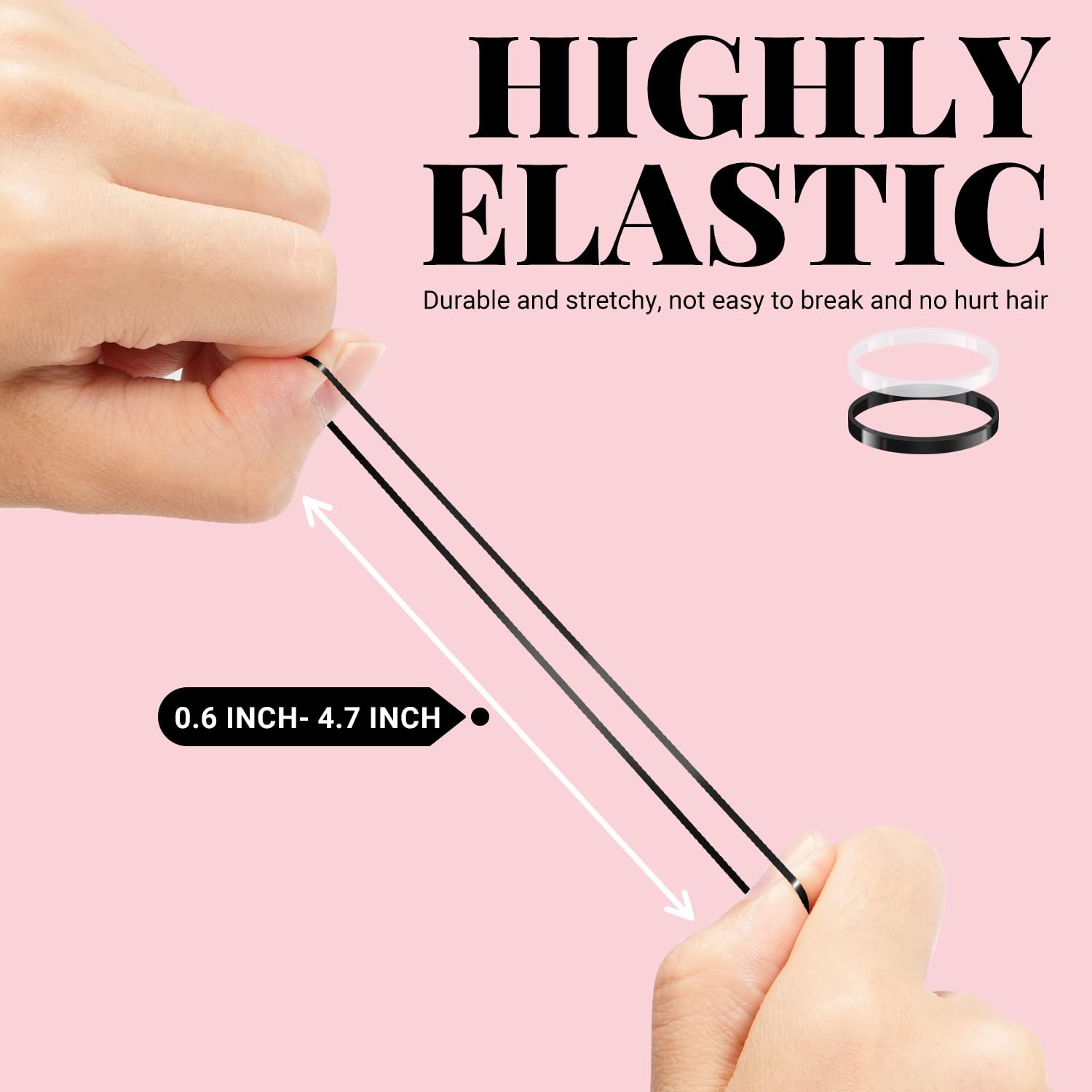 415pcs Bobby Pins Hair Set, IKOCO 200pcs U Shaped & Elastic Black
