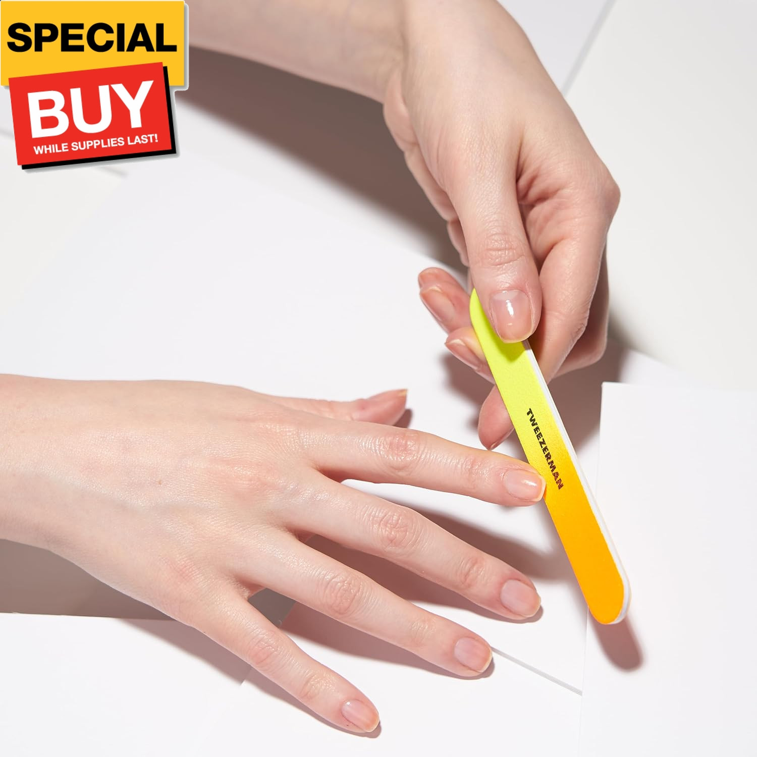 Neon Hot Nail Filemates Model No. 3466-R, 3 Count