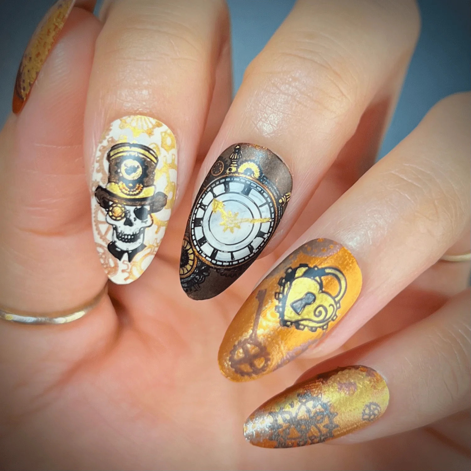 Steampunk: Gear & Grit (MXM109) – Nail Stamping Plate