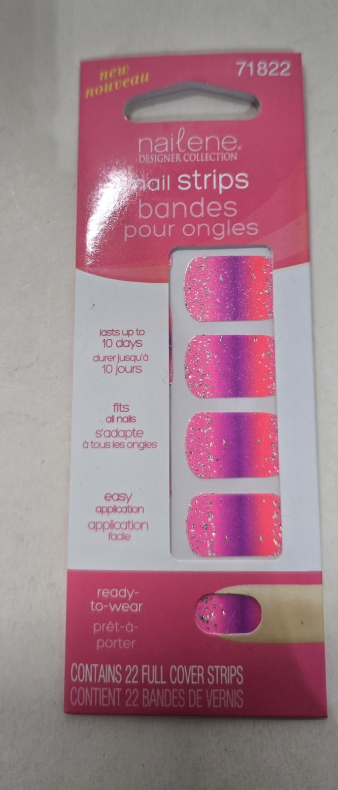 Case Of 72×22 Nailene Designer Collection Nail Stickers