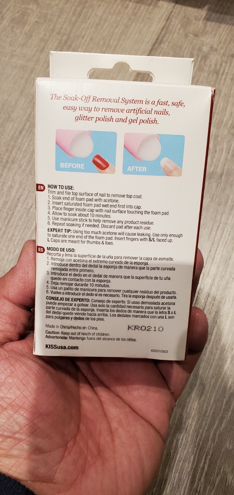 KISS QUICK SOAK-OFF EFFORTLESS REMOVAL SYSTEM #KSO01 (2 pack lot)