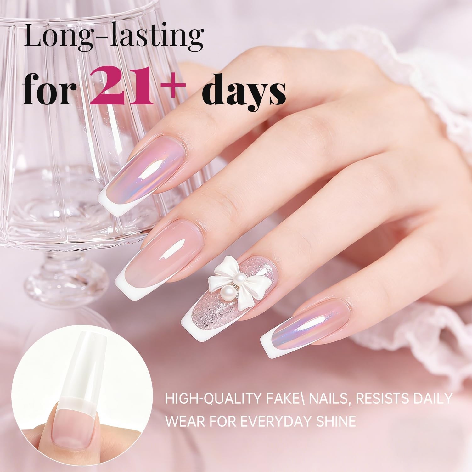 500PCS Soft Gel False Nails Tips – Natural Half Cover for Elegant DIY Manicure