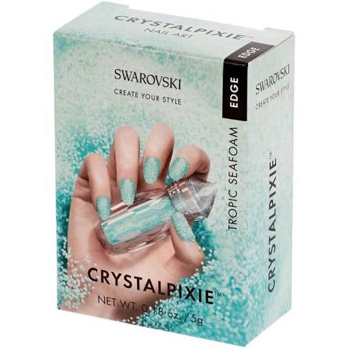 TROPIC SEAFOAM Swarovski Crystal Pixie Edge 0.18 oz / 5 grams NIB Nail Art