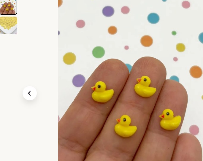 low Duck Theme 3D Decorative Nail Art Decor Charms Decorations Set of 4