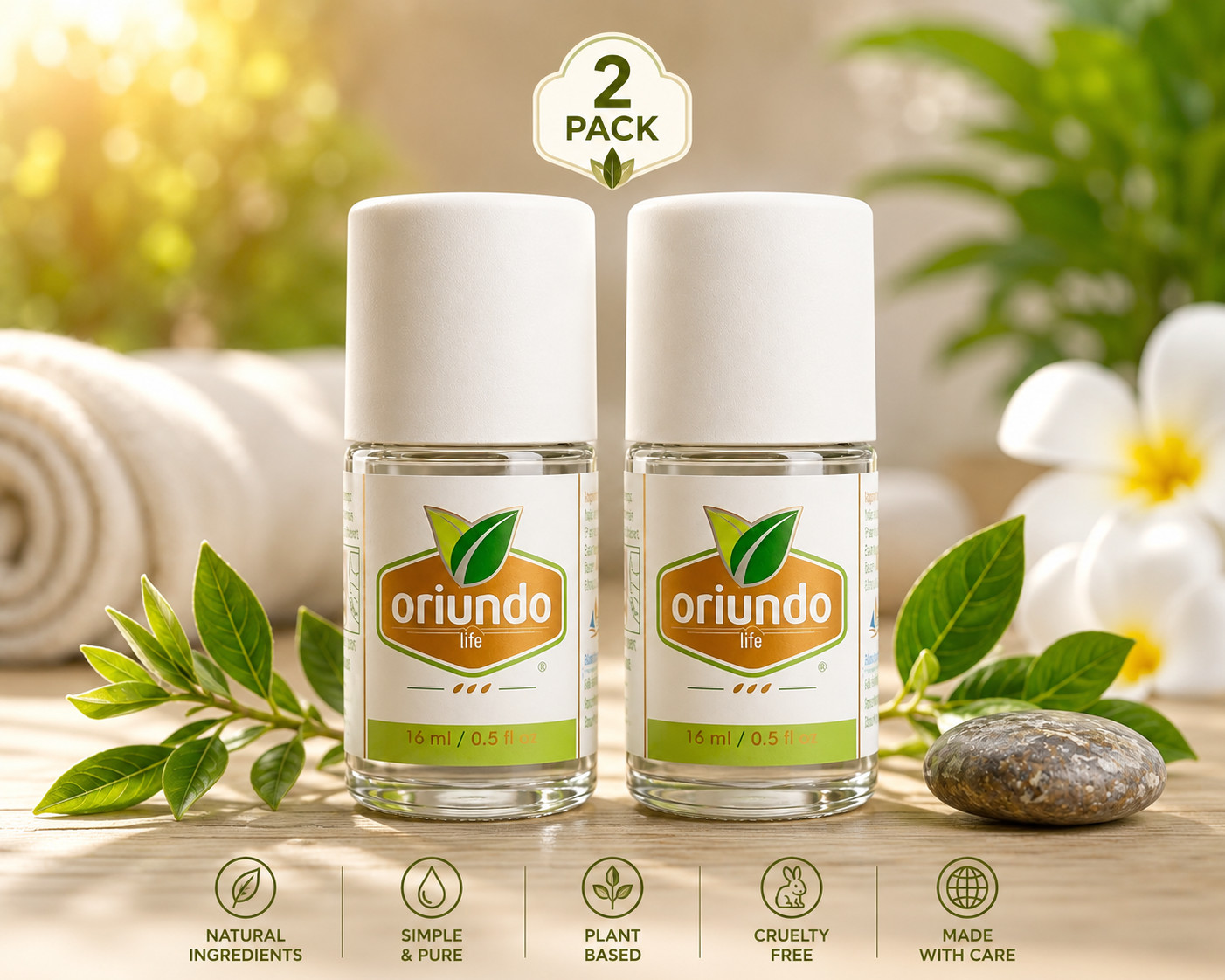 ORIUNDO Natural Life / Nail Fungus Away (Quita Hongos para Uñas) 0.5 Oz (2 Pack)