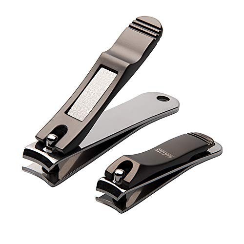 Nail Clippers Set with Build-in Nail File, Durable Sharp Zinc Alloy Fingernail