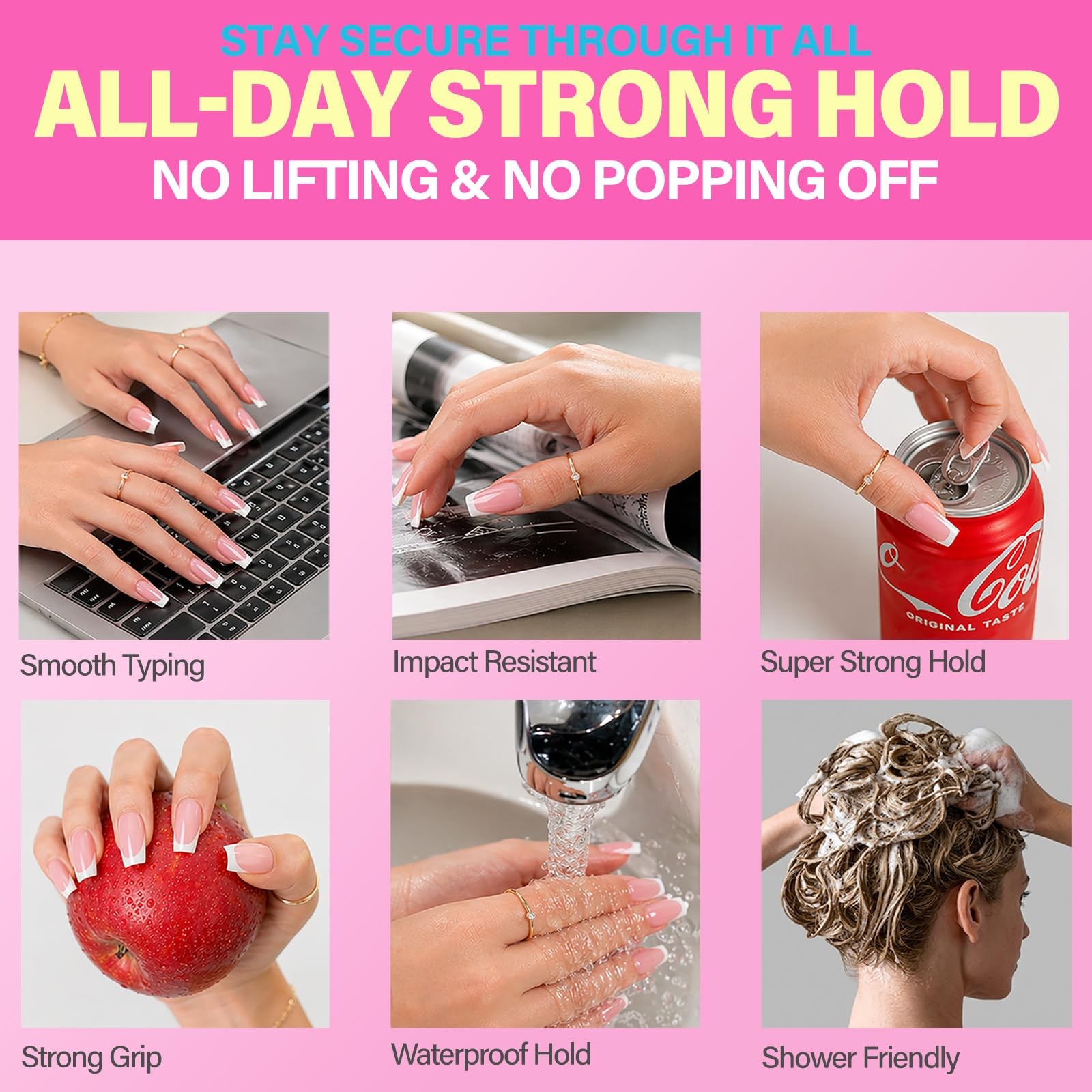 GELPARTY (8ml) Super Strong Brush On Nail Glue for Press On Nails & Tips – Qu…