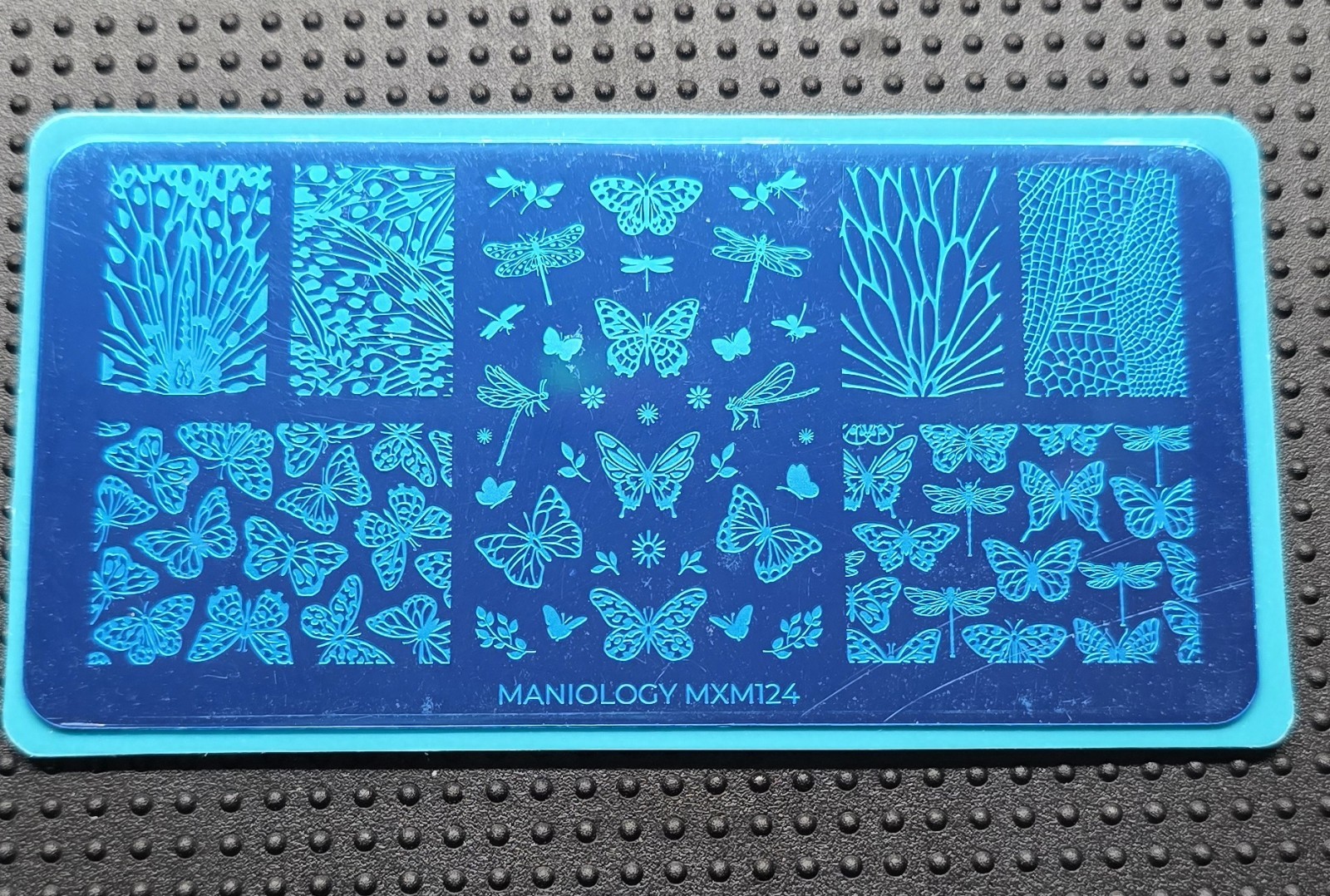 Maniology Sky Dancers: Ballet Of Wings MXM124 Nail Stamp Plate Butterfly Leaves