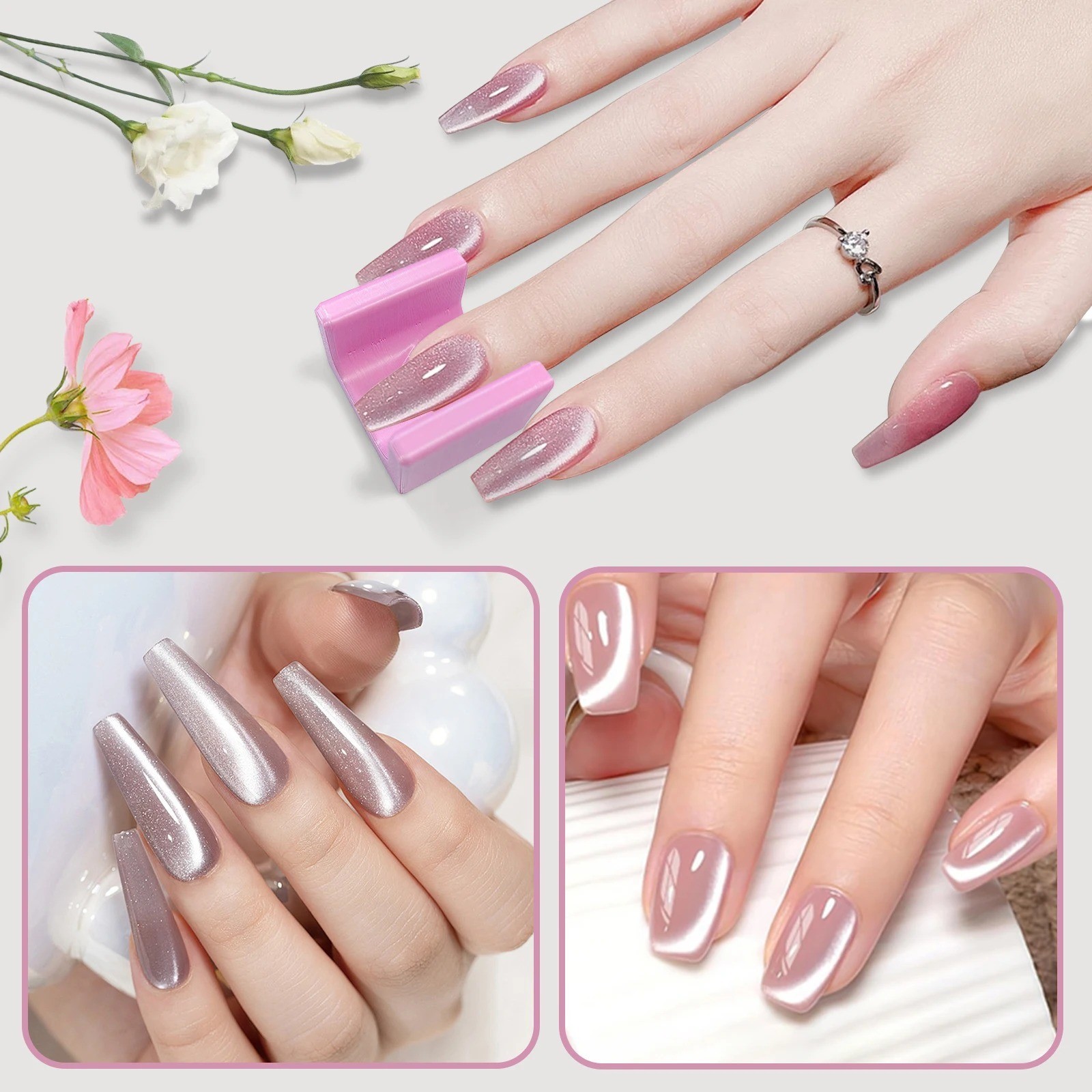 1PC U-Shaped Cat Eye Nail Art Magnet Tool