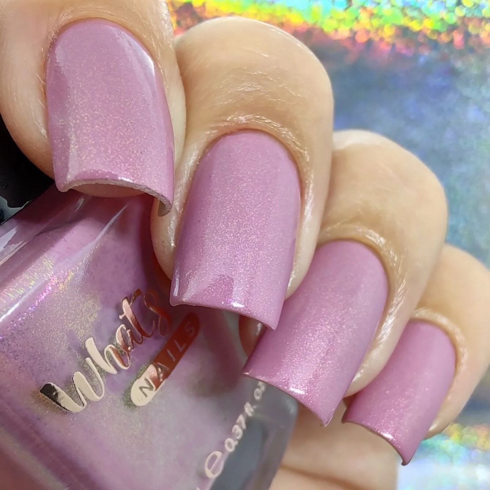 Whats Up Nails – Mauver and Shaker Regular Polish (Mauve with Shimmer)