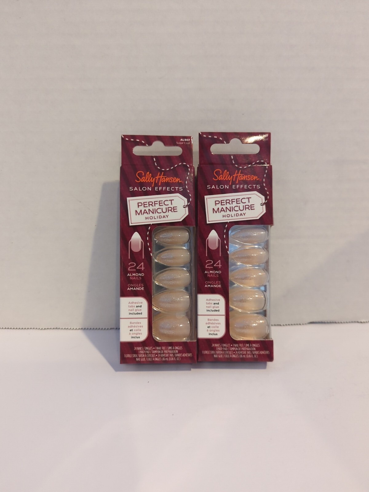 Salon Effects Perfect Manicure Press on Nails Kit – Holiday Collection -LOT OF 2