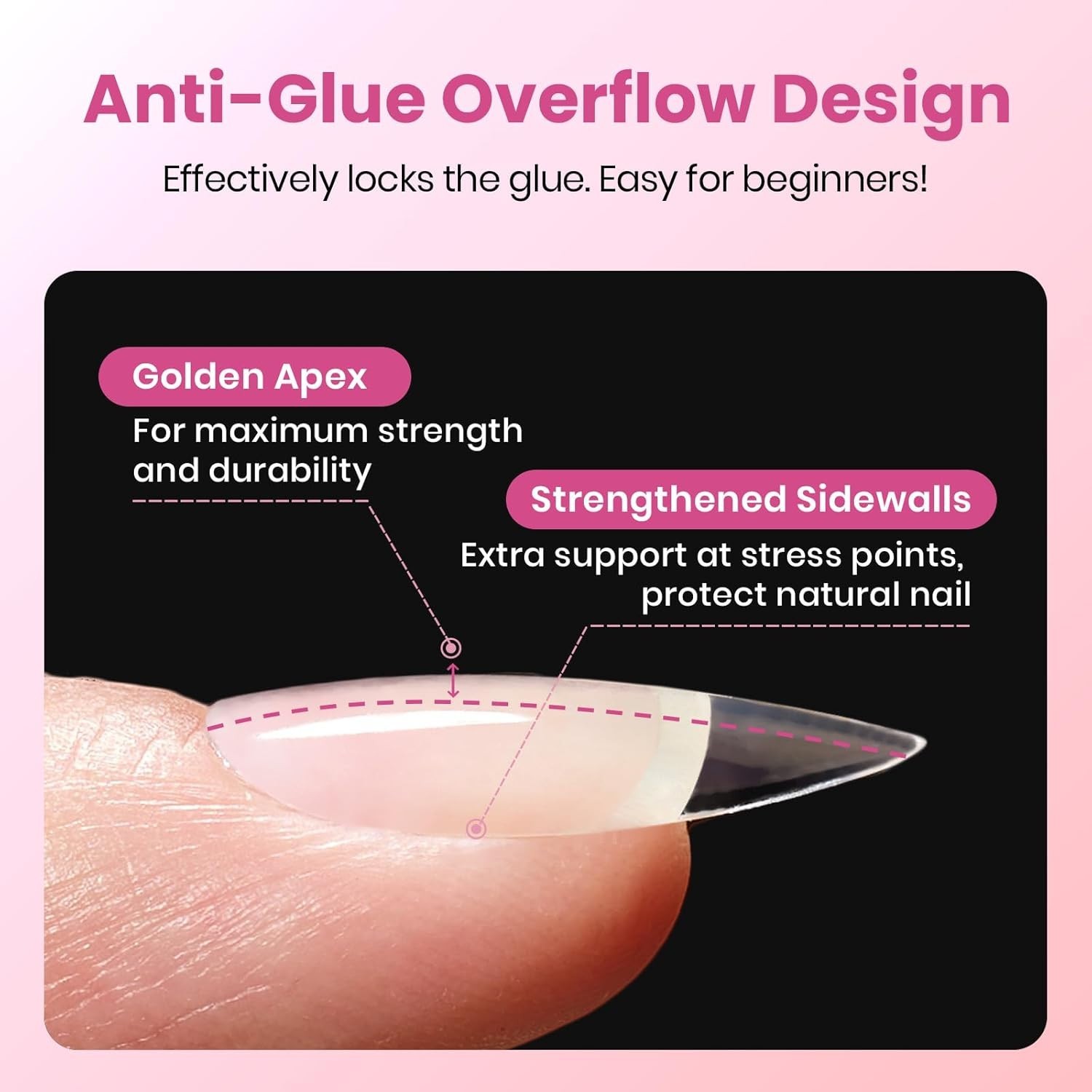 Long Lasting Coffin Gel Nail Tips – 160 pcs Easy DIY Extensions for Nails