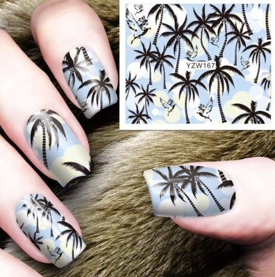 Flower, Floral Nail Art Water Decals DIY Nail Wraps.(Group 2)