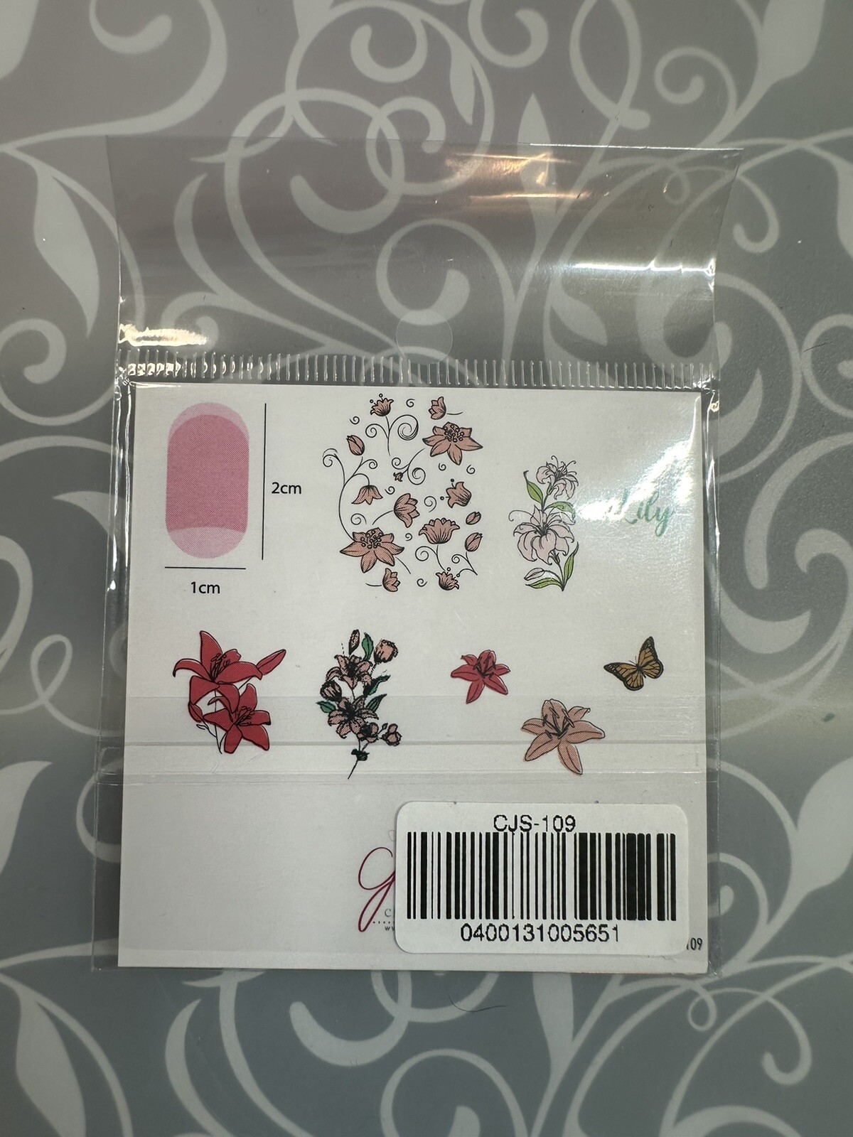 Clear Jelly Stamper CJS-109 Nail Stamping Plate