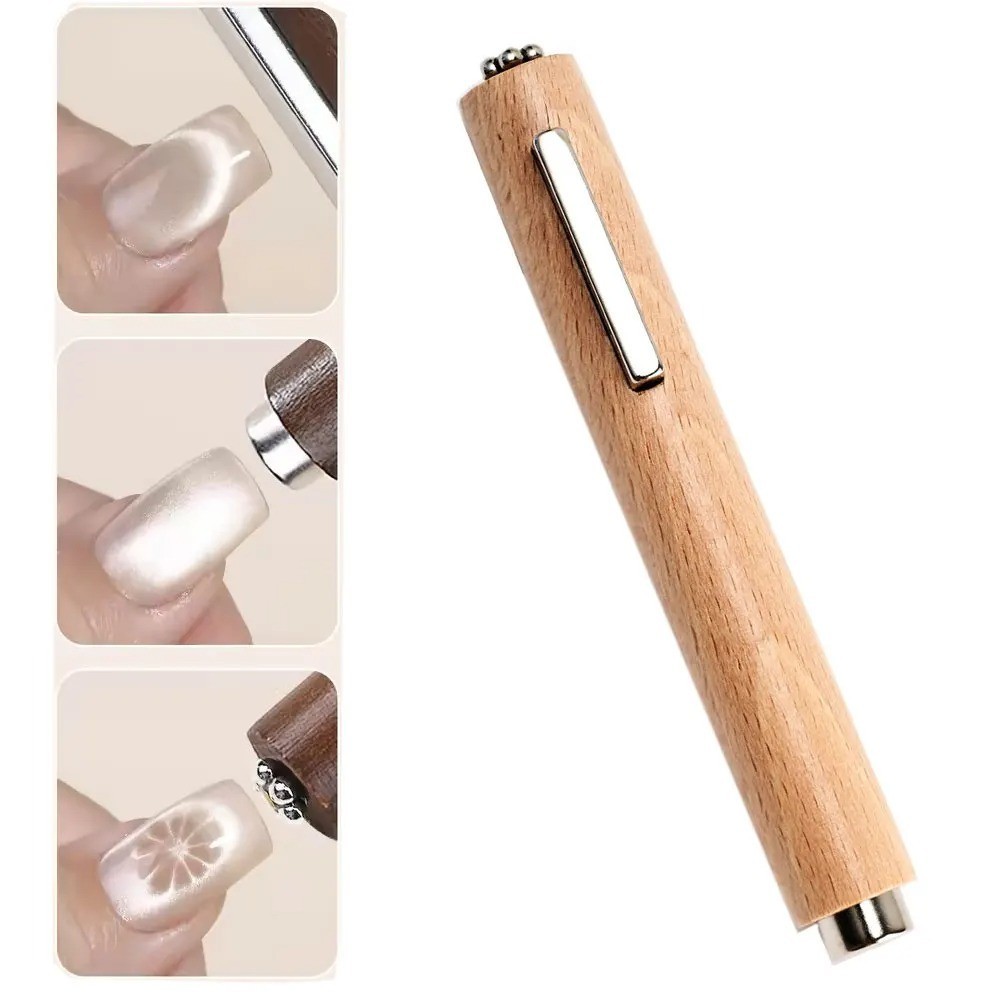 Magnetic Cat Eye Nail Pen 3-in-1 Gel Polish Magnet Stick 130mm Strong
