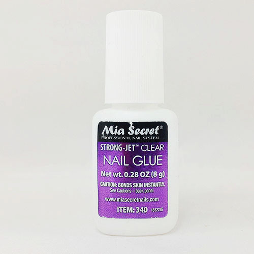 Mia Secret Strong Jet Clear Nail Glue w/ Calcium & Vitamin E 8g / 0.28 oz (340)