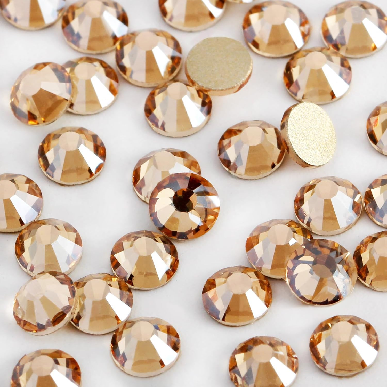2000PCS SS20 Flatback Rhinestones | 12-Facet Diamond-Cut Glass Gems for Nail Art