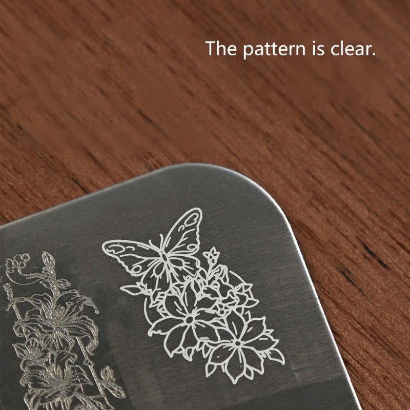 Stylish Patterns Nail Stamp Plate Easy To Use Professional Manicure Accessory
