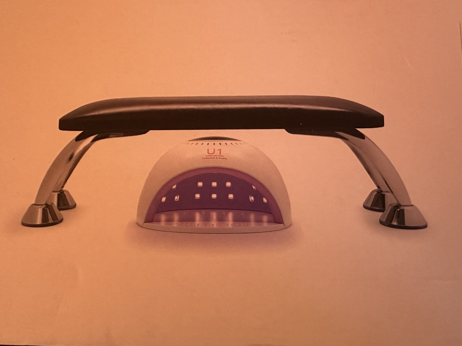 Manicure Leather Hand Pillow Arm Rest Cushion Support Holder For Use W/ Gel Lamp
