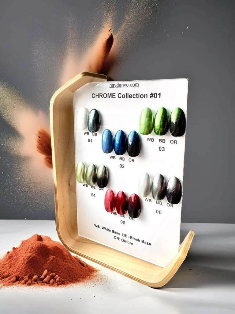 Chrome Powder For Nails – Limited Special Collection By Hayden Vo-MrChrome Nails