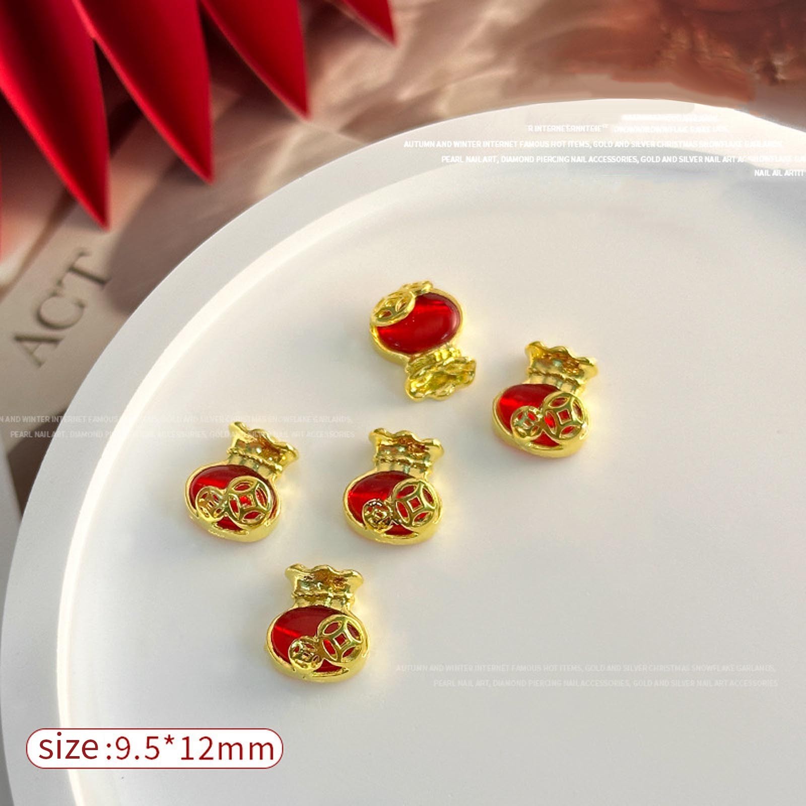 Women Girls Nails Decorations Nails Rhinestones 10 Pcs Trendy Nails Art Luxury