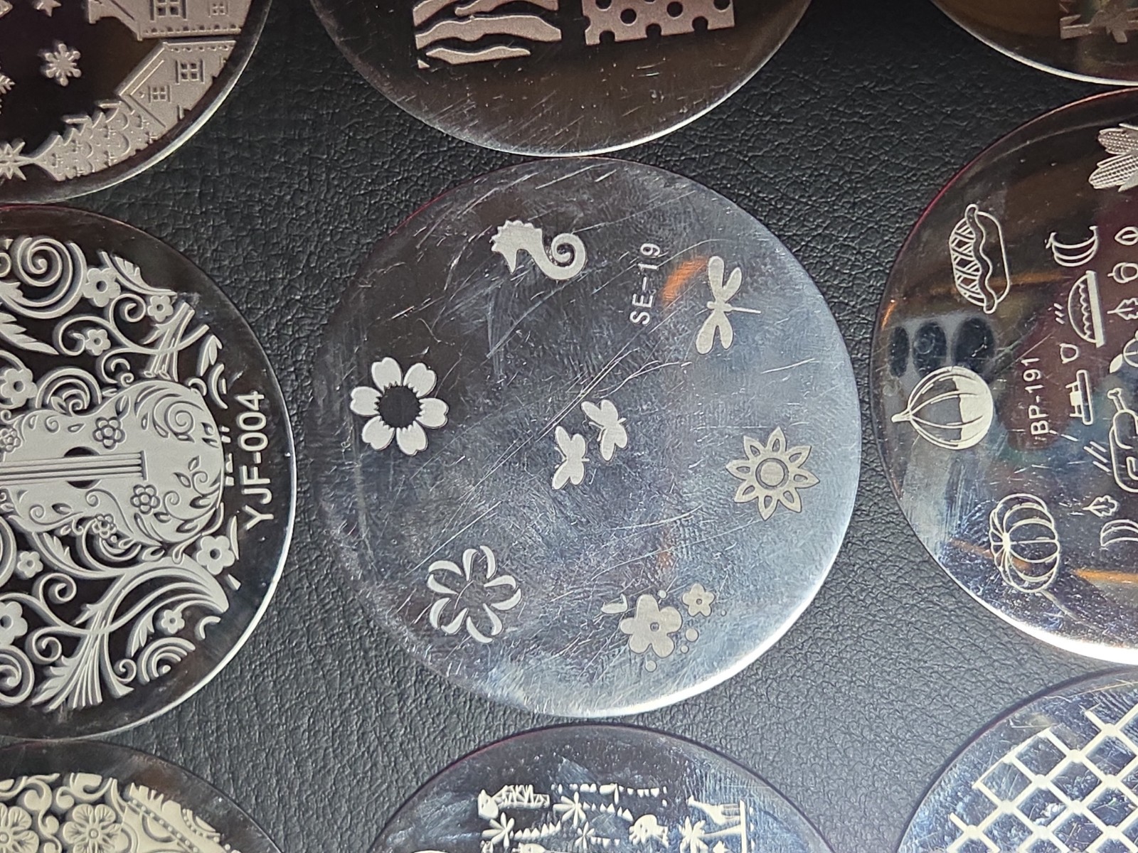 23 small Round Nail stamping plates