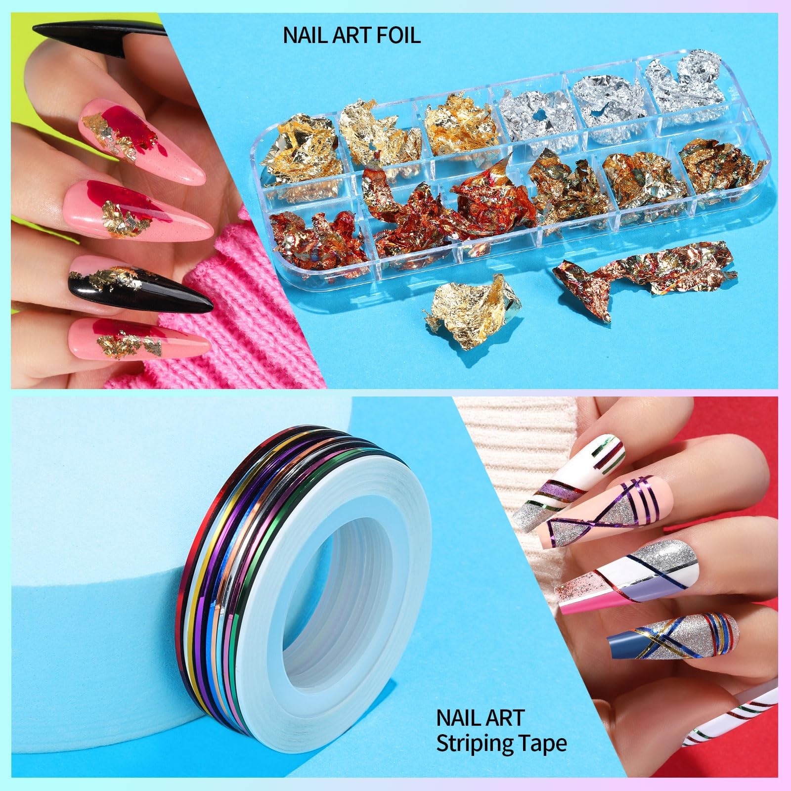 Teenitor Nail Art Brushes Set, Nail Art Tools, Nail Art Kit, Nail Art Supplies,
