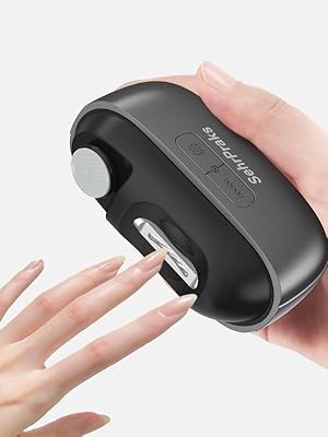 Electric Nail Clipper 3-in-1 with LED Light, Nail Trimming, Filing &