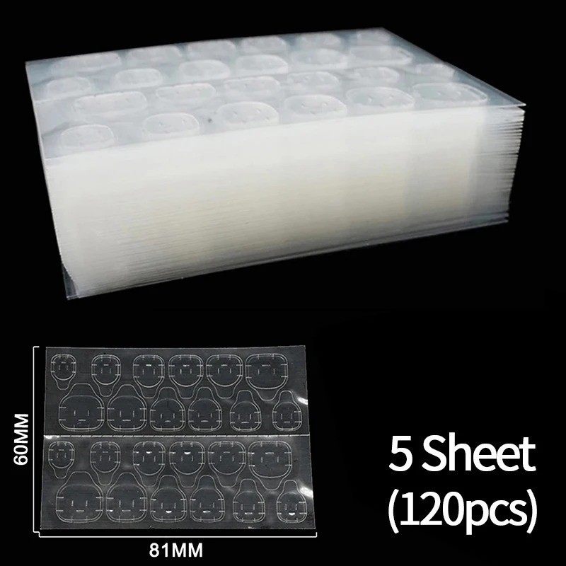 240PCS Adhesive Tabs Double-Sided Stickers for False Fake Nail Tip Glue Tape GB2