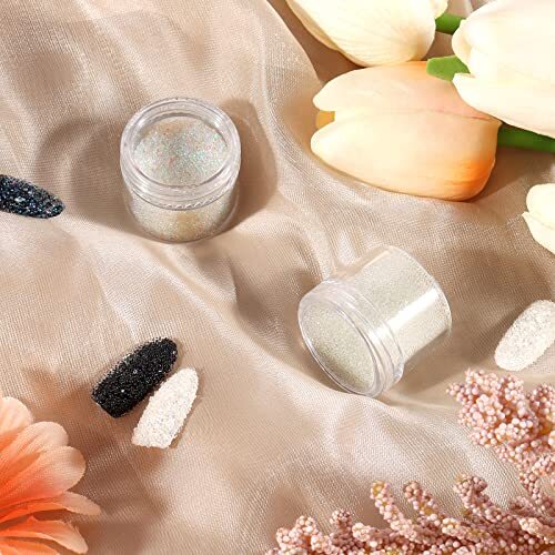 Caviar Beads Nails Micro Pixie Beads 0.6-0.8mm 2 Colors Clear and Crystal AB