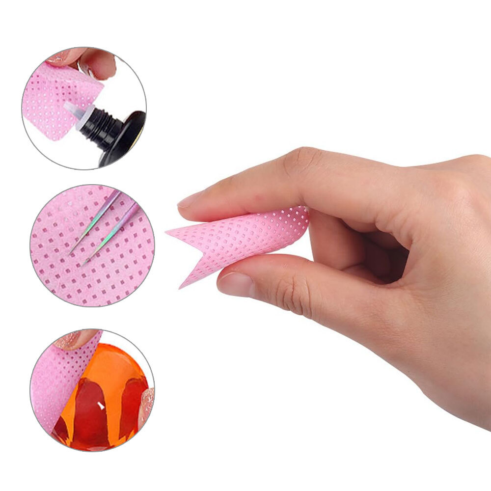 200Pcs/Box Lint Free Gel Nail Polish Remover Pad High Quality Beauty Wipes Tools