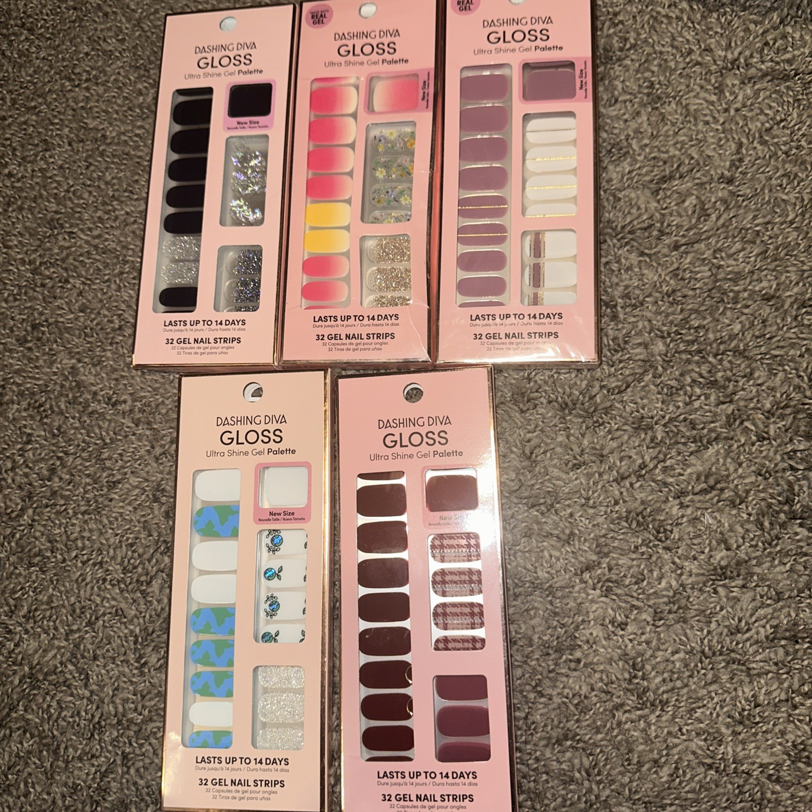 Dashing Diva 32 Gel Ultra Shine Gel Palette Pack Of 5 Brand New