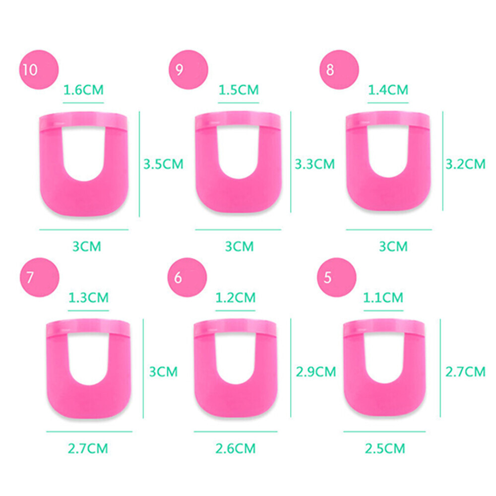 26 Pcs Curve Shape Spill-proof Finger Cover Nail Polish Varnish Protector Holder