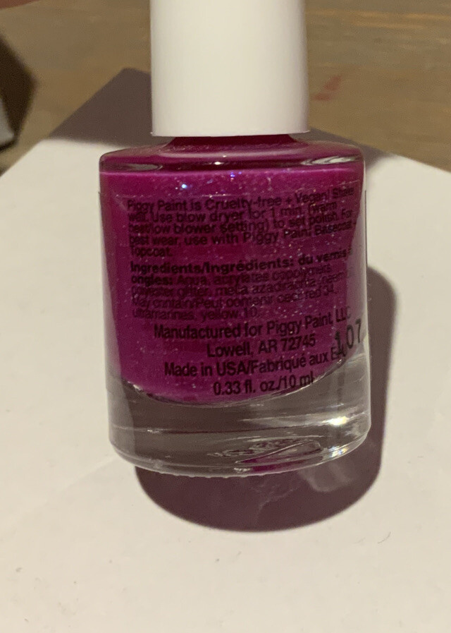 🍒 Piggy Paint Nail Polish-Glamour Girl -Kid Safe Non Toxic‼️ Pack Of 2‼️ New
