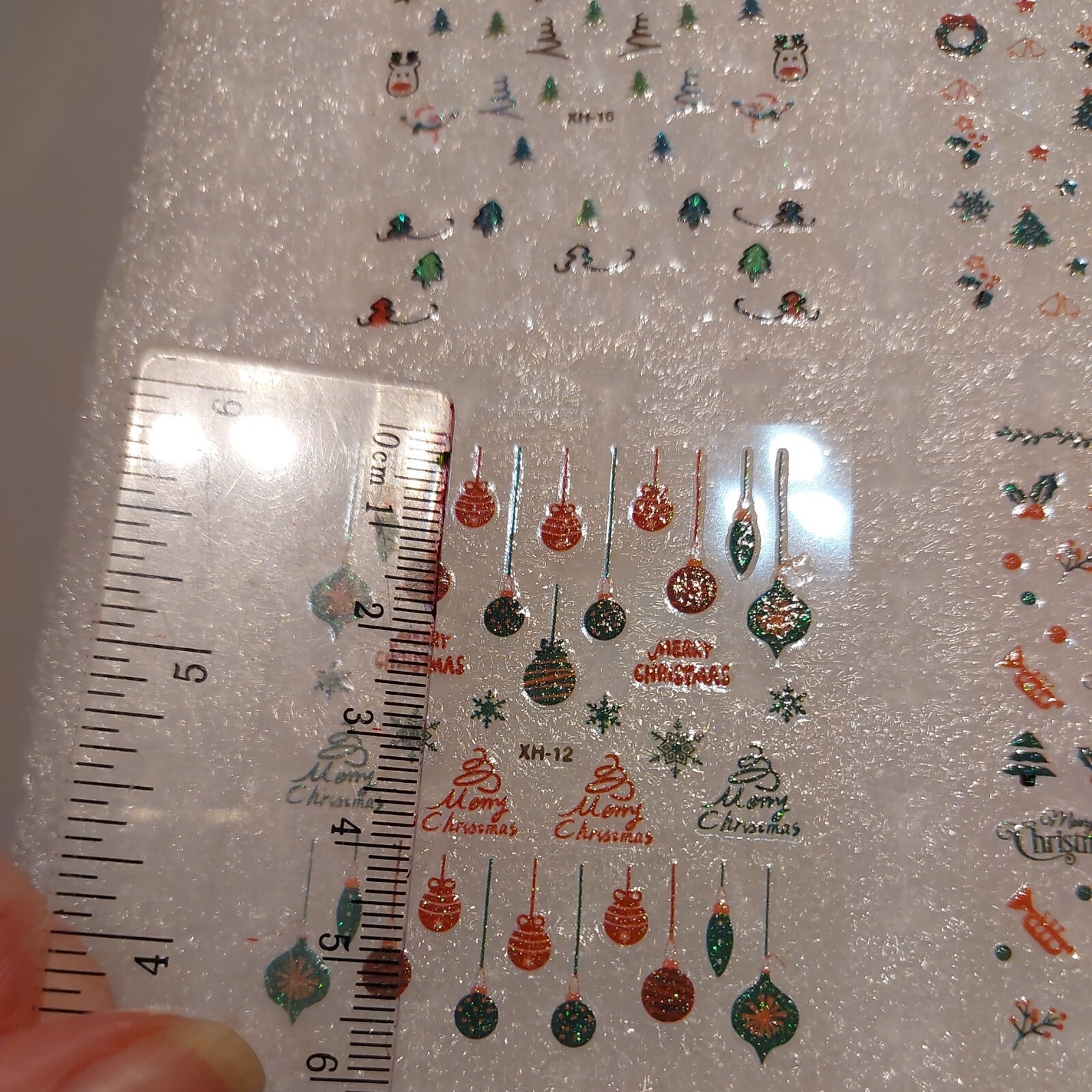 4 X Small Sheets Of Christmas Nail Art Stickers (Dn154) New
