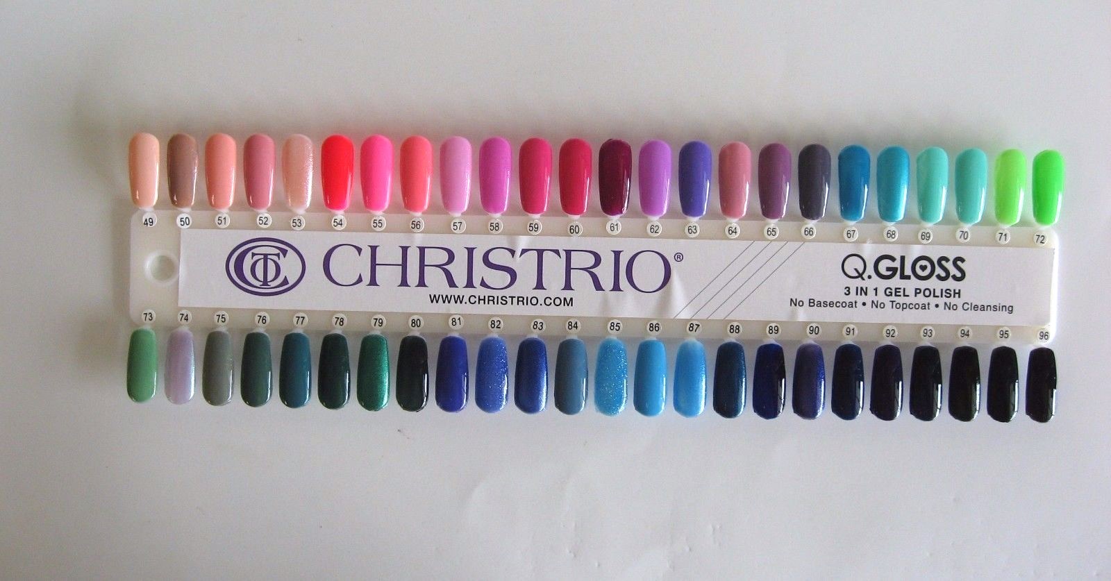 Q GLOSS Christrio Duo 3 IN 1 Soak-Off Gel w/Polish No Base, Top or Cleanse Pt 1