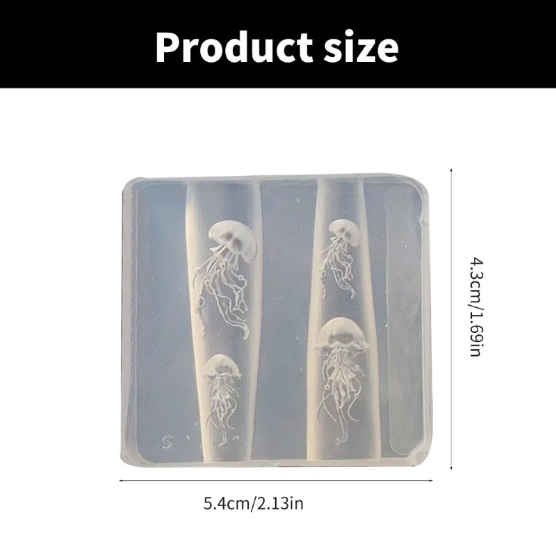 Jellyfish Shape Small Accessories Crafting Molds Present for Beauty Enthusiasts