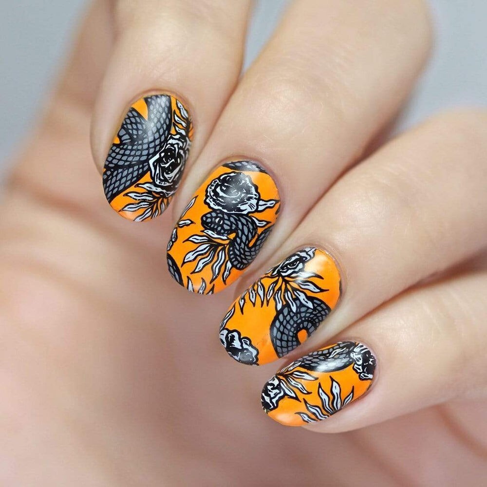 Maniology nail stamping plate BMXL-223 GLITTERFINGERS