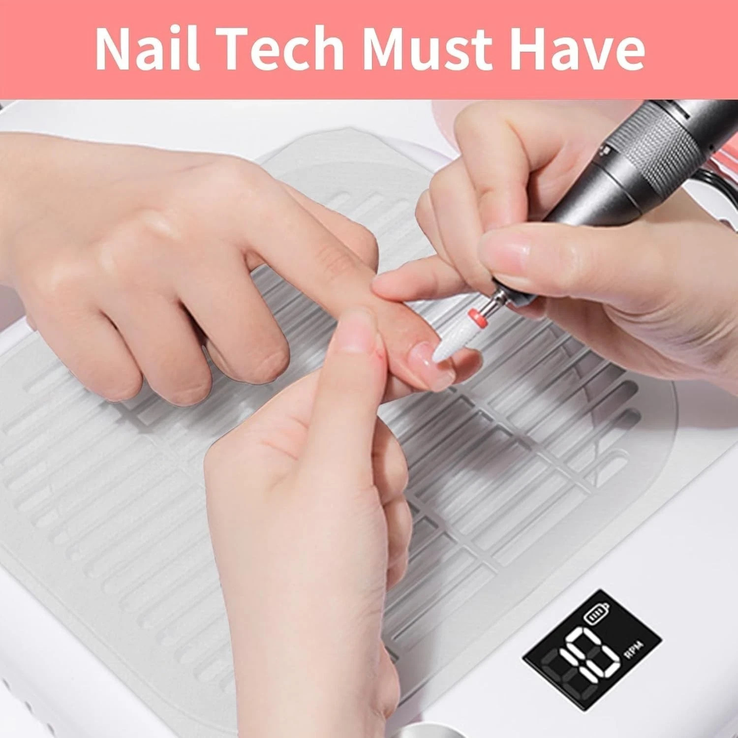 Easy to Replace & Cost-Effective Versatile 100 Pack Nail Vacuum Filter Sheets
